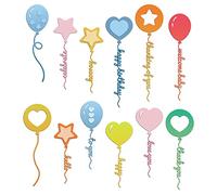 INFUNLY 26 fustelle in metallo con scritta "Love You Valentine", fustelle in metallo con scritta "Happy Birthday" per goffratura, per anniversari, feste di compleanno, fai da te, scrapbooking,