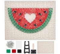 INFUNLY Kit fai da te per anguria 3D Love String Art Kit per adulti 8 x 6 String of the Art Facile da realizzare Kit fai da te per nail art con istruzioni per decorazione della parete domestica