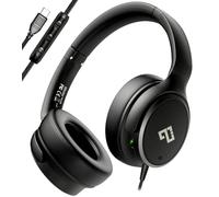 INFURTURE Cuffie over-ear cablate USB C/Type-C, cuffie con cancellazione del rumore con microfono, 28 dB ANC, leggere 195 g, cuffie cablate per pendolarismo/viaggi/ufficio/laptop/computer/tablet, idea