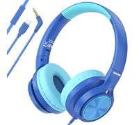 INFURTURE Cuffie per bambini USB C con microfono per ragazzi e ragazze, controllo della linea, limite di volume 94 dB, cuffie on-ear per scuola, viaggi, per cellulari, tablet, PC, Kindle (CH5 USB C