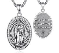 INFUSEU Collana della Dea della Luna Tripla in Argento 925 Ciondolo Magico Pagano Wiccan Dea Ecate Lilith Amuleto Gioielli di Protezione per Donne Uomini