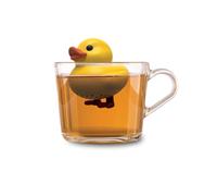 Winkee - Cute Animal - Colino da tè per tè sfuso, infusore da tè divertente, colino da tè per tazza, colino per spezie, silicone, statuetta di animali (anatroccolo)