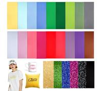 Infusible Transfer Ink Sheets 24 pezzi/set di pellicole Infusible Ink, carta di trasferimento infusibile, fogli di inchiostro a trasferimento non fusibili, carta per sublimazione precolorata per