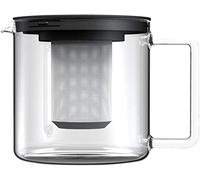 Infusiera Teiera Tisaniera Con Filtro Inox-Vetro Lt 1,3