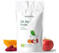 INFUSO ALLA FRUTTA BIO Oh My Fruit! 100g (50 Tazze) | Tisana Frutta con Mela, Lampone, Arancia e Foglia di Stevia REPLANTEA