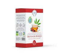 Infuso biologico di canapa e frutti della foresta - 10 Piramidi Biodegradabili | Foglie di Canapa, Lampone, Mirtillo e Mela | Infusione Naturale Rilassante e Antiossidante