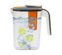 Infuso, in da 2,6 L con filtro per frutta rimovibile, per tè freddo e bevande disintossicanti, esaltatore di sapori a prova di fuoriuscite, per limone, cetriolo, bevande, caraffa