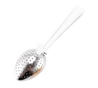 Infusore a cucchiaino da tè a foglia larga, in acciaio inox, con foro fine, filtro per la preparazione di tè | Paletta per diffusore di tè riutilizzabile compatta e riutilizzabile, strumento per caffè