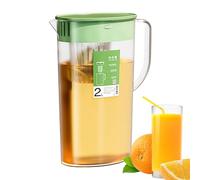 Infusore Acqua da 2 L con Colino Rimovibile per Tè alla Frutta e Cold Brew | Caraffa senza BPA Resistente al Calore | Progettata per adattarsi alla Porta del Frigorifero