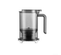 Infusore da tè da 500 ml, con materiale AS resistente al calore e filtro rimovibile in acciaio inossidabile che supporta più stili di infusione con copertura trasparente (grigio)