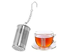 Infusore da tè - Filtro a maglia fine da 2,3 x 4 cm | infusore da tè | Acciaio inossidabile con gancio per catena Setaccio per spezie per principianti professionisti Cucina anziani Bar Caffè Shop