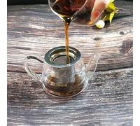 Infusore da tè in acciaio inox, filtro a rete per foglie e spezie per la preparazione di teiere (S-62,5 mm)