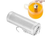 Infusore da tè - Mini con catena a gancio sulla parte superiore | Filtro per infusione di tè in foglie - per tazze, tazze mug, ciotole, uomini, donne, appassionati e principianti