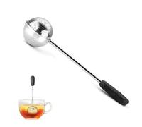 Infusore da Tè Rotante | Palla da Tè Rotante Ergonomica | Filtro Fine per Tè Sfuso | Infusore Riutilizzabile e Pratico (Argento)