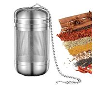 Infusore Di - Infusore Di Spezie In Acciaio Inossidabile Per La Cottura, Filtro A Maglia Extra Fine | A Foglie Di Bulk Più Rigido Per Tisana, Nero, Rooibos, Verde, Palla Di Durevole