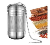Infusore di spezie - Sfera di condimento in acciaio inossidabile | Sfera di condimento in maglia di acciaio inossidabile | Infusore di spezie in acciaio inossidabile per cucinare | Infusore per tè in