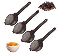 Infusore per caffè 4 pezzi Infusore per tè riutilizzabile a maglia fine con parte superiore girevole facile e maniglia per tè sfuso/caffè/erbe/spezie