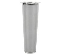 Infusore per caffè a Cono, Maglia a Cono con Filtro per caffè Freddo in Acciaio Inossidabile 304 con Infusore per caffè in Gomma Bianca Circolare per Preparare Bevande Alla (8 * 21