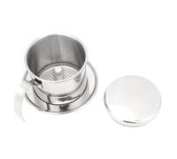 Infusore per caffè a goccia, macchinetta per caffè a goccia in acciaio inox, colino per caffè a doppio strato in rete fine per la preparazione a versare, con filtro in acciaio