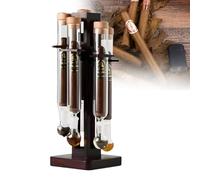 Infusore per sigari e supporto per l'invecchiamento, infusione di vapore per 5-7 giorni con camere di vetro, monitor di temperatura e umidità, display per degustazione sociale