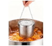 Infusore per spezie, in acciaio inox, per brodi trasparenti, 30 cm, ideale per zuppe e brodi, facile da pulire e durevole