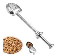 Infusore per tè - Colino a maglia a forma di cuore con manico lungo - Accessorio di filtrazione e per tè sfuso, per lavoro, casa, viaggi, campeggio, barbecue e appartamento