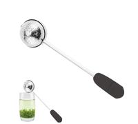 Infusore per tè con maniglia; acciaio - camera da tè - coland - infusore per foglie di tè, erbe, 2 pezzi, oro resistente che non subisce