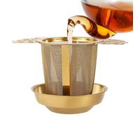 Infusore per tè in acciaio inossidabile, infusore per tè in metallo - Tazze a rete | Infusore per tè per foglie sfuse con manici Filtro per cestello di grande capacità per le ta