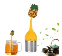 Infusore per tè in silicone, a forma di frutta, riutilizzabile, a maglia fine, per bicchieri, tazze, teiere, tazze
