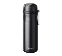 Infusore per tè, infusore per tè a vena sciolta, bottiglie di tazza da tè, bicchiere da tè portatile, bottiglia da tè, 7,2 x 24 cm, infusore in acciaio inox, alternativa alla teiera