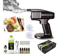 Infusore portatile fai da te for fumo freddo, pistola a bolle di fumo, for cibo e bevande, contiene 5 aromi e bolle, perfetto for banconi da bar, riunioni di famiglia e regali