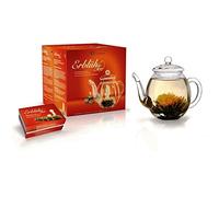 'Infusore Set Regalo "tè bianco" - Caraffa in vetro e scatola con 6 sfere di variazioni "infusore à 7 G, Tè Bianco Silver Needle (Scented), in confezione regalo