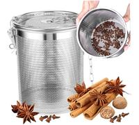 Infusore spezie per cuocere 4 x 4 in acciaio inossidabile infusore spezie in rete rimase a mesh tè a sfera da tè robusta per
