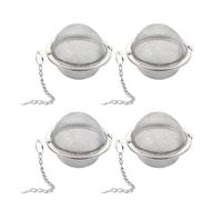 Infusore Tè, Infusore per Tisane 3 Pezzi, Colino da Tè, Colino Da Tè Sferico In Acciaio Inossidabile, Pallina Da Tè Con Catena, Filtro per Tè di Alta qualità, Filtro Sferico a Rete per Il Tè