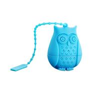 Infusori da tè in silicone riutilizzabili carino gufo filtro cucchiaino in silicone infusore per foglie sciolte con infusori a corda per sciolto