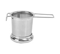 Infusori per tè - Colino a manico pieghevole in acciaio inossidabile | cestello filtrante a maglia ultra sottile con coperchio per tè in foglie | Infusore portatile impermeabile per casa, ufficio, C