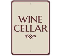 Inga - Cartello per cantina del vino, decorazione per cantina, regalo divertente in metallo, 20,3 x 30,5 cm