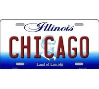 Inga Chicago Illinois Targa in Metallo con Targa in Metallo, 20,3 x 30,5 cm