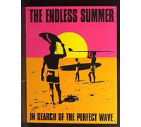 Inga Endless Summer Perfect Wave Tin Sign - Targa in metallo per surf, spiaggia, decorazione da parete, 20,3 x 30,5 cm