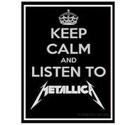 Inga Metallica (Heavy Metal Rock Band) Targa divertente Keep Calm regalo per decorazione da parete in latta 20,3 x 30,5 cm