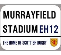 Inga Murrayfield Stadium - Targa decorativa in metallo con scritta in inglese "St.
