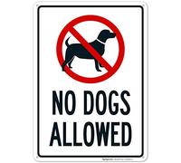 Inga No Dogs Allowed Sign Divertente Targa in metallo, 20,3 x 30,5 cm