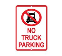 Inga No Truck Parking Style segno di parcheggio Vintage Metal Sign 20,8 x 30,5 cm