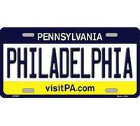 INGA Philadelphia Pennsylvania State Background novità Targa 6"X 12" Targa
