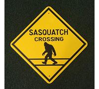 INGA Sasquatch, Cartello in Metallo con Scritta in Inglese “alla Ricerca di Big Foot”, 30,5 x 30,5 cm