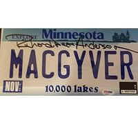 INGA Targa autografata Richard Dean Anderson MacGyver 15,2 x 30,5 cm