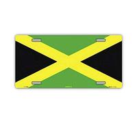 INGA Targa in Metallo New Sign con Bandiera Jamaica, 15,2 x 30,5 cm
