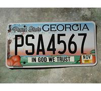 INGA Targa per Targa della Georgia 2015 in God We Trust # Psa 4567 15,2 x 30,5 cm