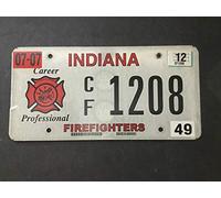 INGA Targa Targa New Sign Indiana Vigili del Fuoco 15,2 x 30,5 cm