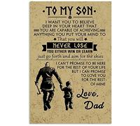 Inga To My Son From Viking Dad Poster Impressionante Decorazione da Parete Per Son Decorazione Da Parete In Metallo Poster 20,3 x 30,5 cm